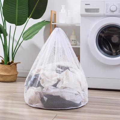 China Storage Clothes Toys And So On Large Capacity Mesh Laundry Wash Bag Collapsible Dirty Clothes Bag for sale