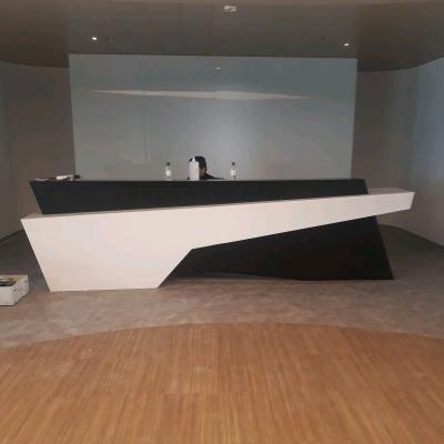 China Artificial Stone Reception Center Reception Desks (Height) Double Color Adjustable Luxury Receptions for sale