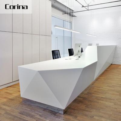 China Joint Promotional Seamless High End Movable Nail Salon Front Reception Counter Counter for sale