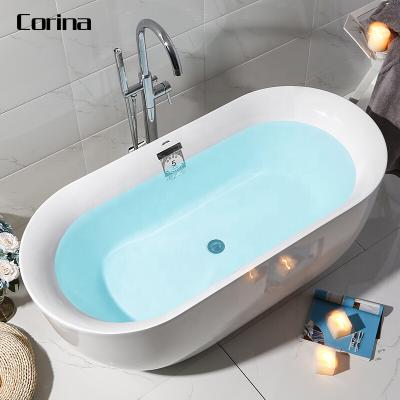 China soft & Hot Selling Smooth Style Acrylic Removable Bathtub Freestanding Bathtubs for sale