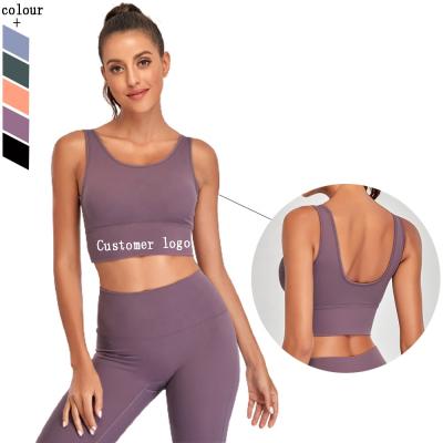 China Antibacterial Fitness Clothing Push Up Sports Bra High Impact For Women Bodybuilding Running Gym Yoga Top Bra for sale