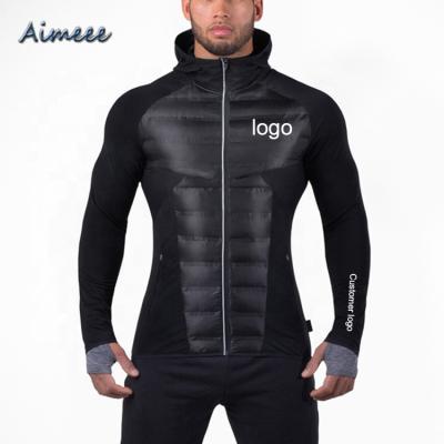 China Breathable Workout Clothes Winter Sportswear Gym Fitness Man Sports Jacket With Customer Logo for sale