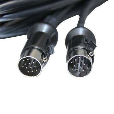 China Speaker Audio Cables Male To Male Cd Switch Cable 15ft Long Extension Cable With Full Pin Black for sale