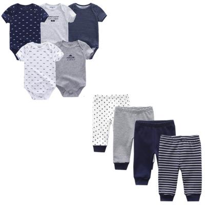 China Infant Boy Short Girl Loungewear Summer Baby Jumpsuits Cotton Sleeve Pants Newborn Baby Clothes Set Bebe De Ropa Clothing for sale