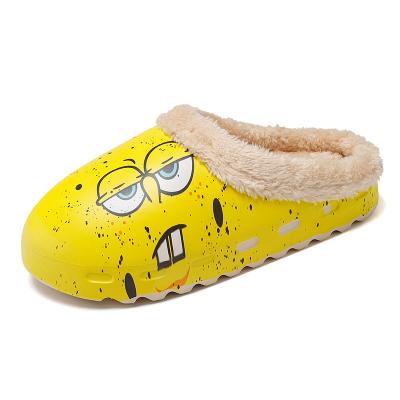 China Cheap Home Fashion Trend Comfortable Indoor Slippers Cotton Waterproof PU Leather Unisex Slipper for sale