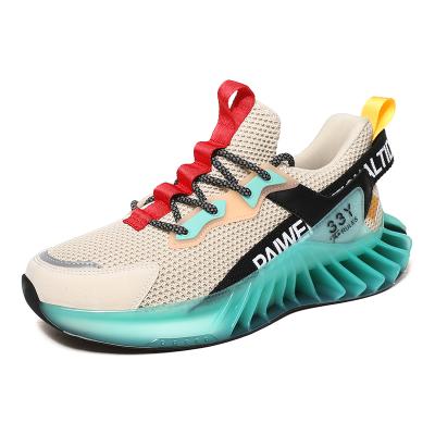 China Newest Fashion Trend Design Unique Spring Blade Spring Womens Mens Sports Shoes Running Sneakers for sale