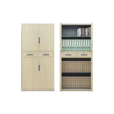 China Factory Supply Adjustable Steel Light Metal Storage Wood File Cabinet (Size) With Two Doors for sale