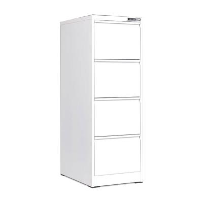 China (Size)Wholesale Adjustable 4 Drawer Card File Metal Storage Office White File Cabinet with Electronic Lock for sale