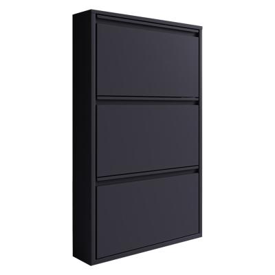 China (Height)Adjustable Promotion Furniture Narrow For Modern Entryway Slim Shoe Cabinet for sale