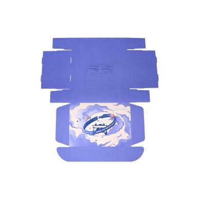 China Custom Design Luxury Recyclable Logo Purple Corrugated Mailer Boxes With A Lid for sale