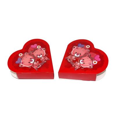 China Recyclable Candy Box Heart Shaped Cardboard Boxes Paper Box Packaging For Wedding Gift for sale