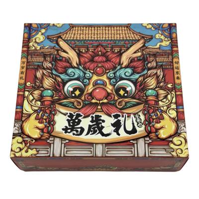 China Recyclable Cookie Boxes Food Paper Packaging Large Gift Box For Macaron Chocolate Packaging Box for sale