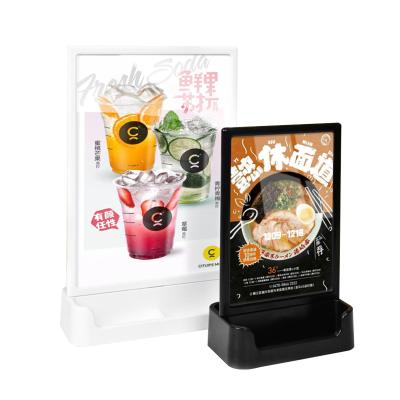 China T Shape Table Top Menu Sign Holder Office Picture Frame Restaurant Poster Display Stand Promotion for sale