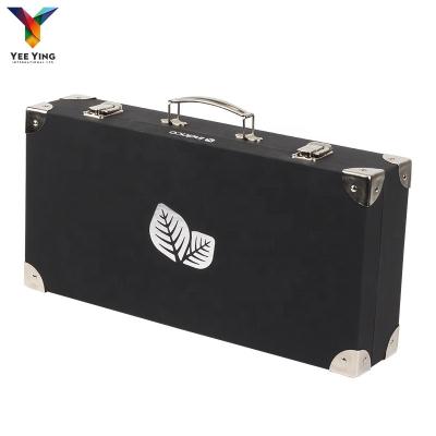 China Black Vintage Handmade Suitcase Children Cardboard Suitcase Decorative Cardboard Suitcase Box for sale