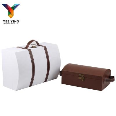 China Vintage Handmade Luxury Cardboard Storage Box Leather Material Paper Box Printing Paper Box Gift and Craft for sale