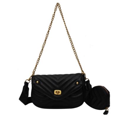 China High quality new fashion women's bag all-match shoulder cross - body bag designer brand square chain bag for sale