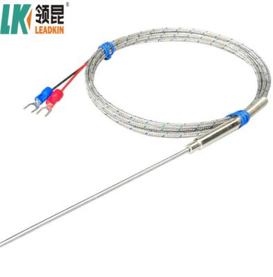 Chine Probe de température thermocouple de type K avec enveloppe NiCr-NiSi / NiCr-NiAl pour une plage de température allant jusqu'à 400 °C à vendre