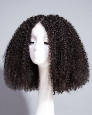 China Natural Curly Kinky Curly Lace Front Human Hair Wig Brazilian 13*6 Full Lace Afro Afro 20inch Mongolian Curly Kinky Curly Hair Wholesale for sale