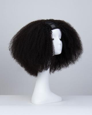 China Afro Kinky Curly Raw Burmese Hair New V Part Wig Hair Glueless Mix With Your Own Hairline Afro Kinky Curly U Part Wig for sale