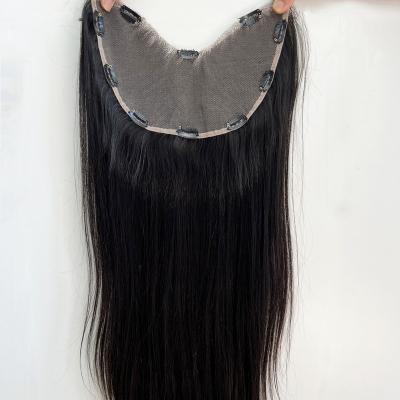 China New Design Factory Price Straight Clip In Hair Extension Virgin Hair U Part Full Lace Head Clip In Half Wig for sale