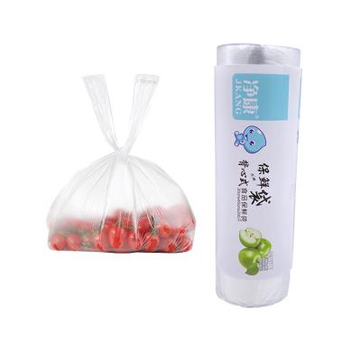 China Disposable OEM Wholesale Household Starch-based Transparent Food Storage Package PE Rolling Food Preservation Bag for sale