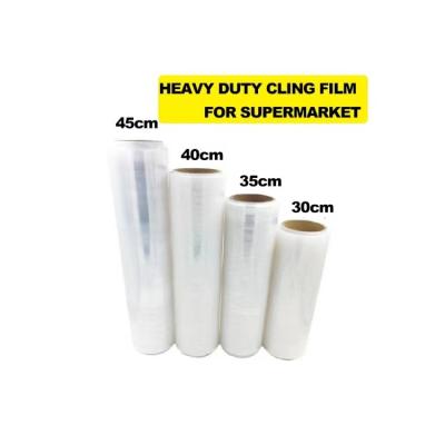 China Moisture Proof Factory Sale Price Food Grade Cheap Good Price Pe Stretch Film Pvc Food Cling Film Wrap for sale