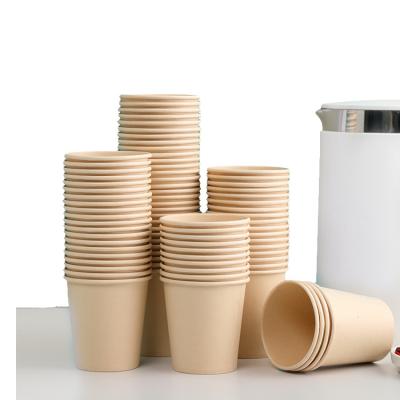 China Bio-degradable Wholesale Custom Disposable 7oz Double Wall Coffee PaperCup Heat Resistant Bamboo Fiber Paper Cup for sale