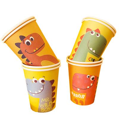 China Bio-degradable Factory Hot Sale Eco Friendly Disposable Paper Tea Cups Office Use Bamboo Fiber PE Coat Paper Cup for sale