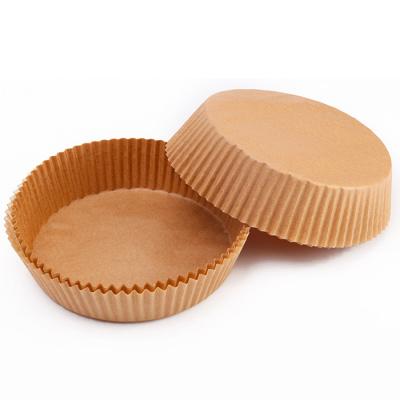 China Disposable Round Silicone Air Fryer Disposable Paper Liner Baking Paper Wholesale Food Grade Biodegradable Graseproof Baking Paper for sale