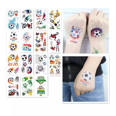 China Temporary Waterproof Sweat Temporary Fans World Cup European Football Club Face Body Tattoo Stickers Football Tattoo Stickers for sale