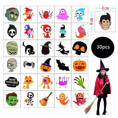 China Temporary New Children's Tattoo Stickers Halloween Waterproof Women Cute Pumpkin Funny Cartoon  Body Disposable Temporary Tattoo Sticker for sale