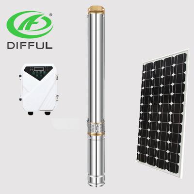 China 321 S/S Brushless Motor Shaft 3inch 48v DC Water Pump Solar Powered DC Water Pump Solar Submersible Pump for sale