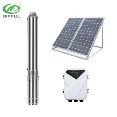 China dingfeng irrigation and agriculture solar pump dingfeng solar pump 2hp brushless dc solar submersible pumps for sale