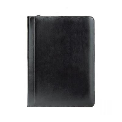 China Business Writers Ringfolio Padfolio Padfolio Leather Folder Zippered File Folder, 8.5 x 11.5 Notepad Included for sale