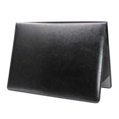 China Business Diploma Cover 8.5 x 11 Certificate Holders for Letter Size Award Padded Menu Cover - Black PU Leather for sale