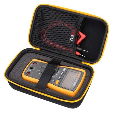 China Custom Hard Shell Fabric Eva Tool Waterproof Case Carrying Case For Fluke 117/115/116/114/113/177/178/179/233 Digital Multimeter for sale