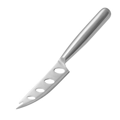 China Sustainable Stainless Steel Cheese Knife Cheese Spreader With Holes Harden Butter Cheese Slicer Fruit Vegetable Knife for sale