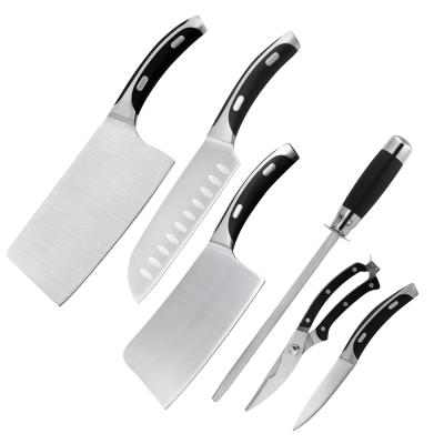 China Viable 6pcs Kitchen Knife Set Professional Stainless Steel Chef Knife Cooking Accessory Paring Knives Set for sale