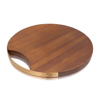 China Wooden Bread Tray Cheese Boards Whole Acacia Pizza Sushi Cutting Board Cutting Plates Wooden Kitchen Sustainable Food Dish for sale