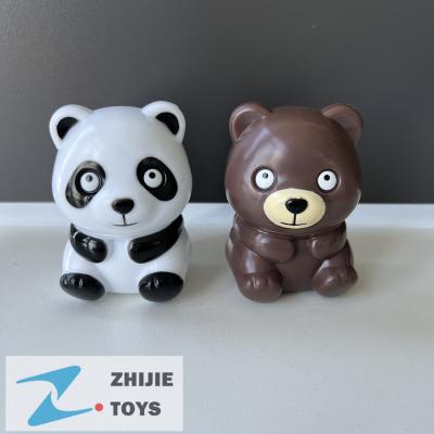 China Hot selling stretchable cute panda display /decoration ABS eco-friendly material toy for kids/adults for sale