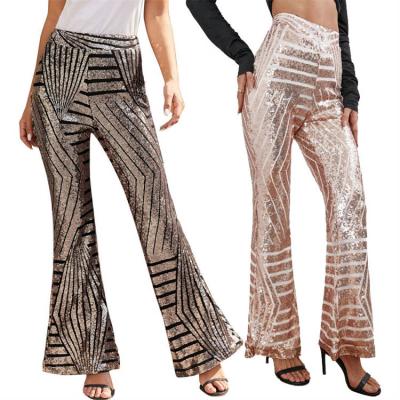 China Casual Fashion Breathable Plus Size Pants High Waist Letters Printed Wide Leg Pants For Women for sale