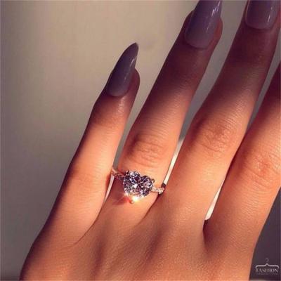 China Diamond ring European Amazon fashion retro high quality and American zircon ring for ladies for sale