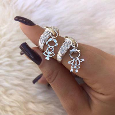 China Simple Ring Fashion Elegant Finger Ring Fashion Rhinestone Accessories For Women for sale