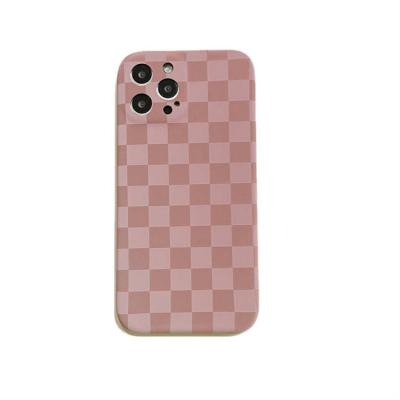 China Shockproof Checkerboard Anti Drop Single Shockproof Phone Case For iPhone XR for sale