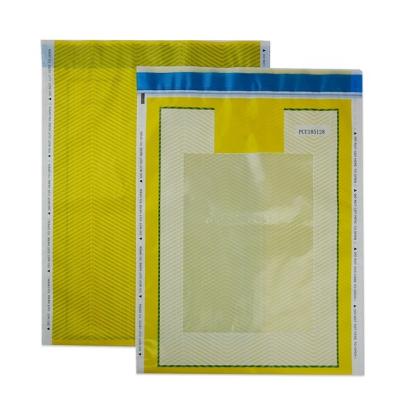 China Custom Security Security Bank Bags / Opaque Tamper Proof PE Sealed Safe Bank Deposits Bag For Security Cloth Mailing Bag for sale