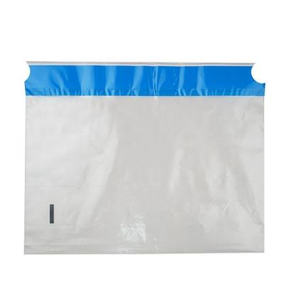 China PE Clear Evidence Adhesive Shipping Security Bank Deposit Bags Cash Tamper Evident Bags Security Tag For Cash Sealing Bags for sale