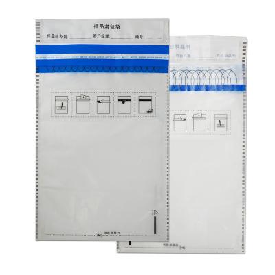 China Business& Purchasing steb airport security tamper evident duty free bags PE security bag adhesive clear seal bag for sale