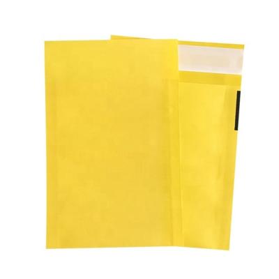 China Yellow Bubble Mailer Perfect Printing Kraft Paper With Logo 8.5 X12 Pastel Packaging Bubble Mailers for sale