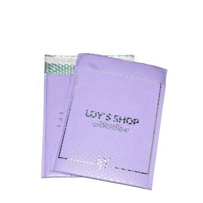 China 6x10 Inch Bubble Poly Mailers Lavender Purple Luxury Bubble Padded Envelope Perfect Poly Printing for sale