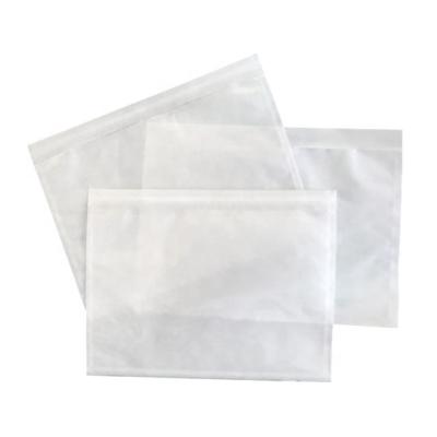 China Business& Transparent Waterproof Packing List Envelope A5 Shopping Documents Enclosed Wallets Shipping Label Envelopes for sale